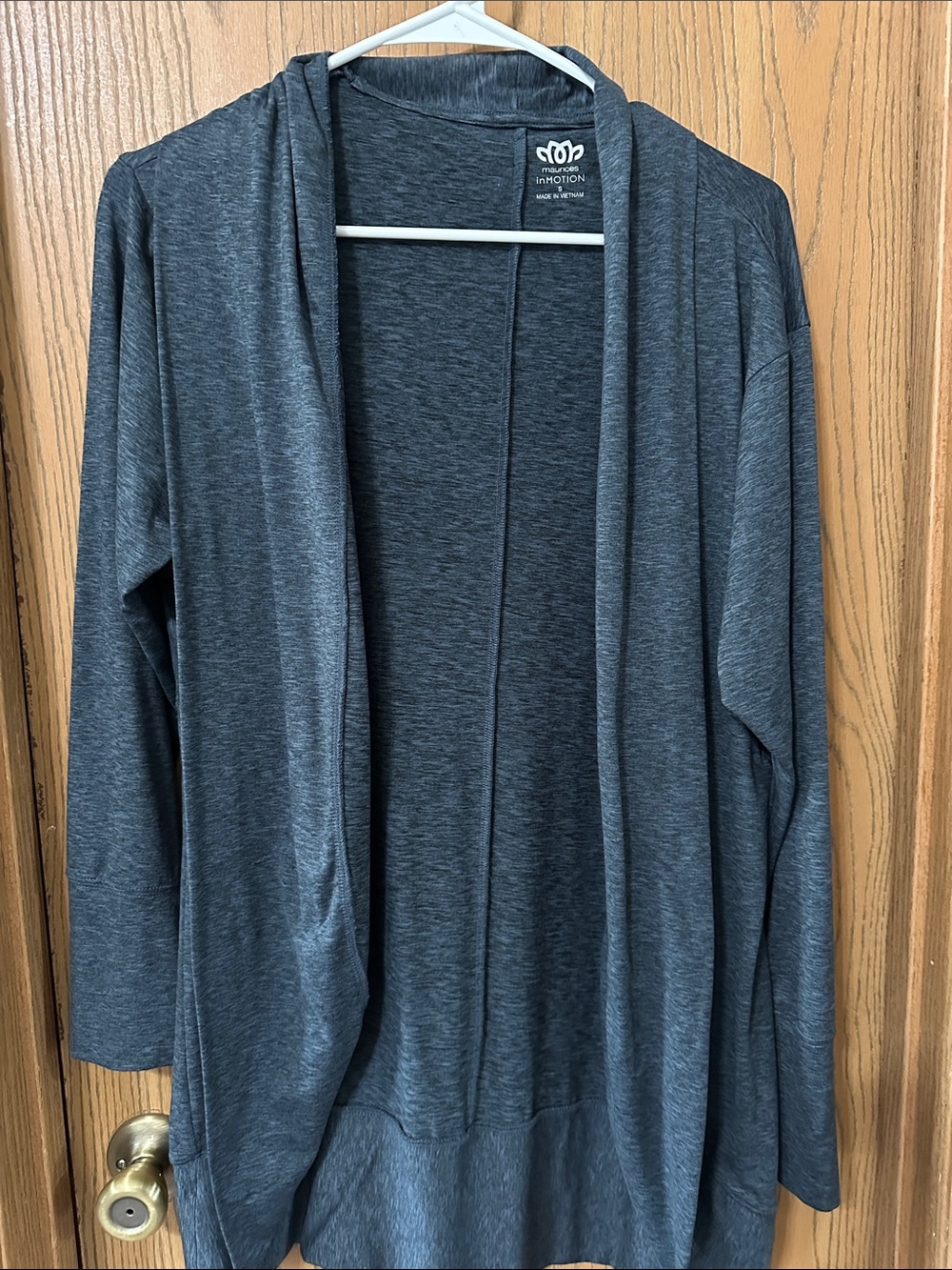 Maurices Dark Blue Gray Open Front Cardigan